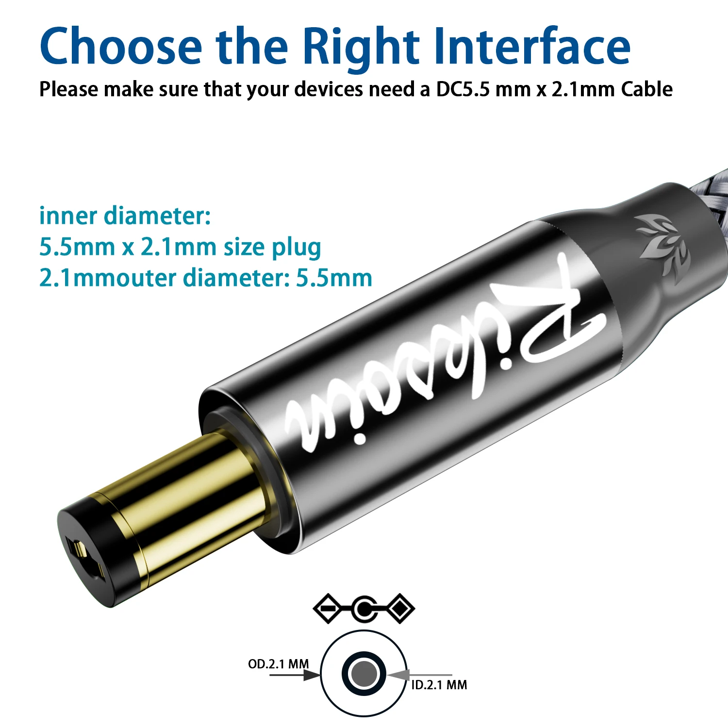 Universal USB A to DC 5.5mm Plug DC 5V Charging Cable Adapter for Router, Fibre-optic cat, and More Electronics Device - 2