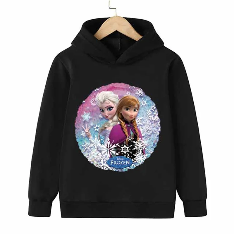 Sudaderas capucha de dibujos de Disney para niñas, Tops de Frozen, Elsa, Feliz Navidad, Harajuku, Anna, Tops de otoño, informal para niños - AliExpress