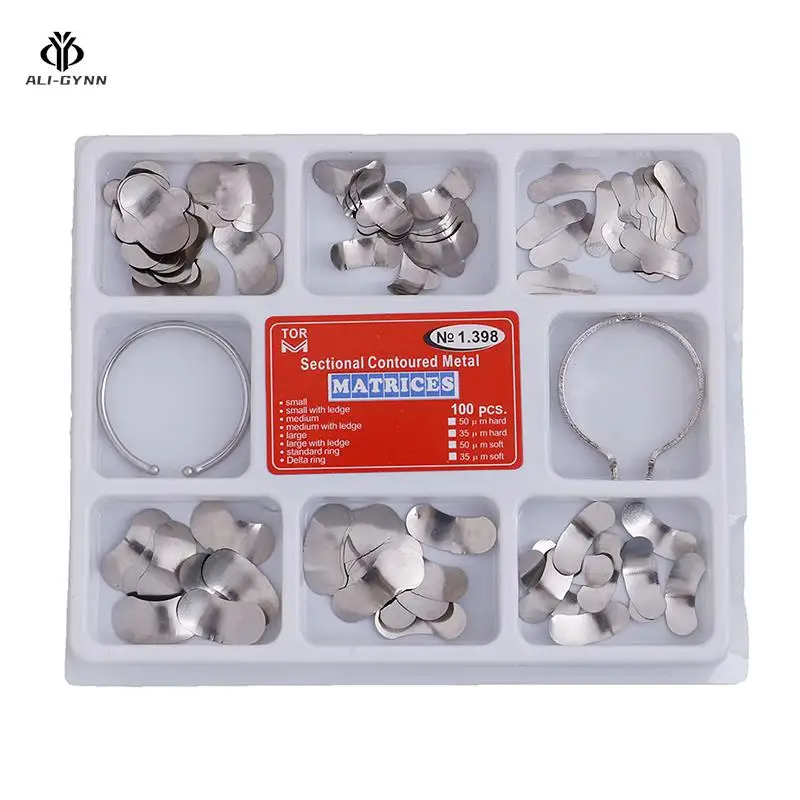 100Pcs/Pack Dental Metal Matrices Dental Metal Matrices