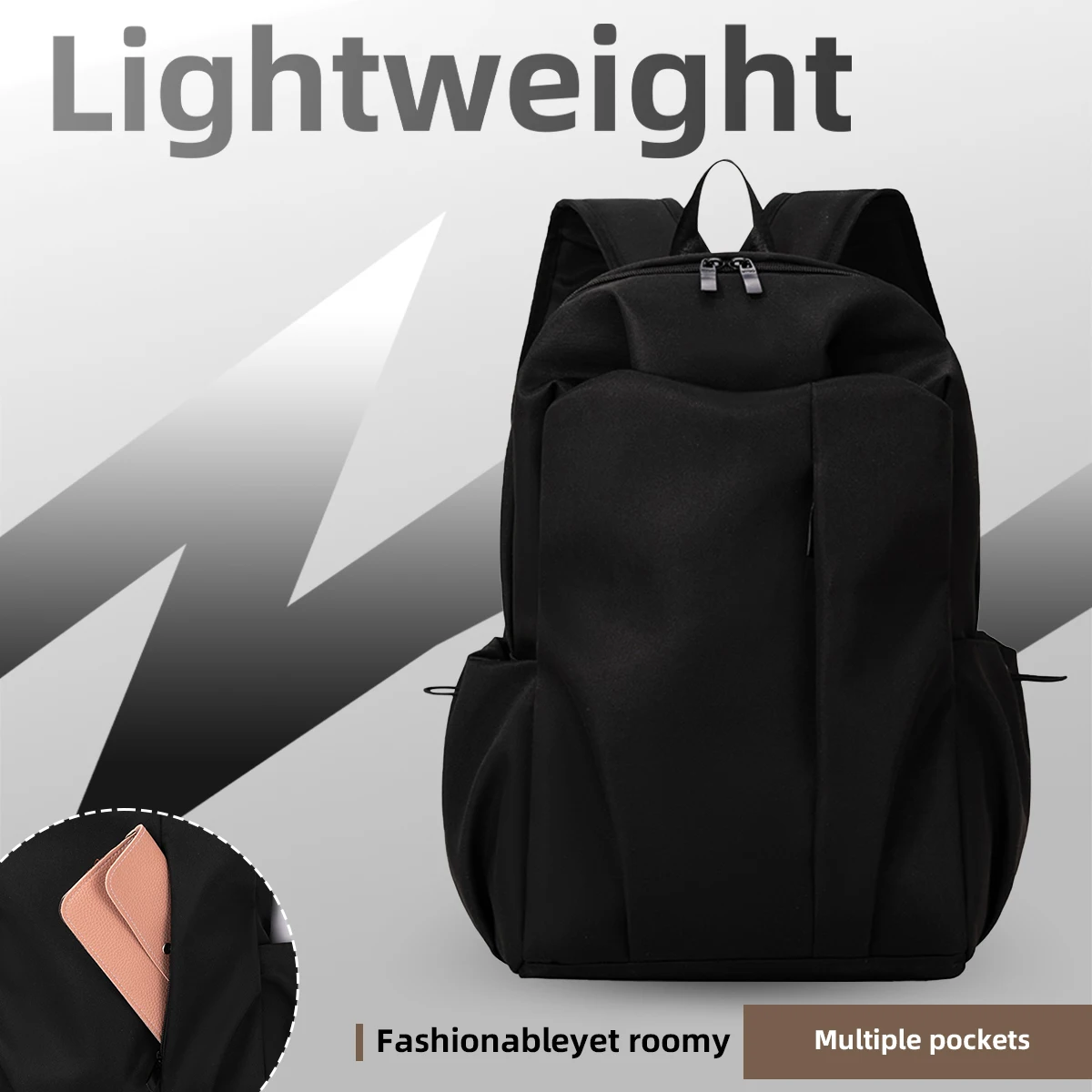 College Student Backpack Men's Backpack Business Laptop Bag 16inch Large Capacity Lightweight School Bag Girls Travel High School Students