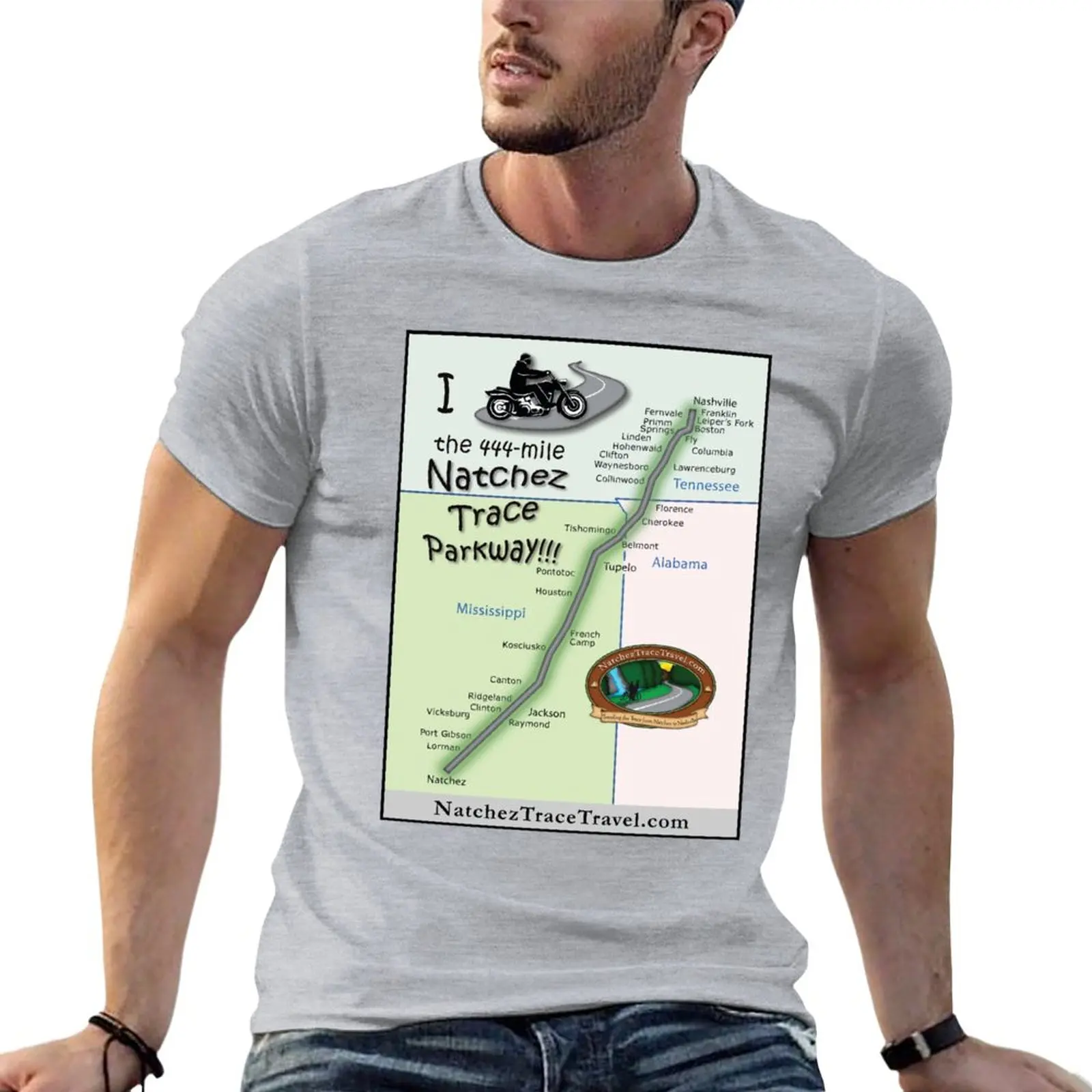 

I Rode the Natchez Trace Parkway. T-Shirt Anime t-shirt boys animal print shirt cute clothes mens graphic t-shirts funny