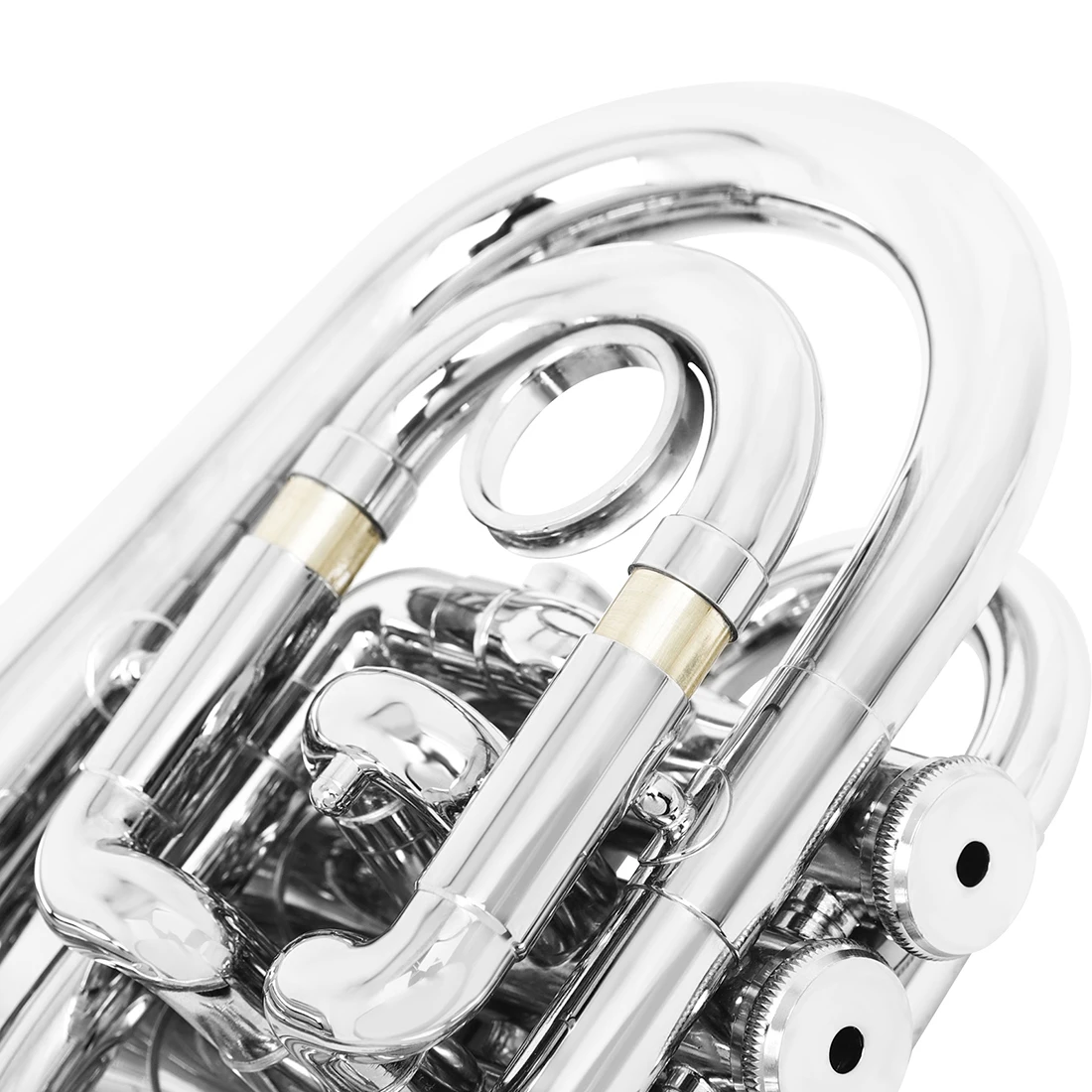 SALD Eb Palm Horn Bb Silver Brass Rustproof Wind Music Instruments with Bag Gloves Wipe Cloth Parts