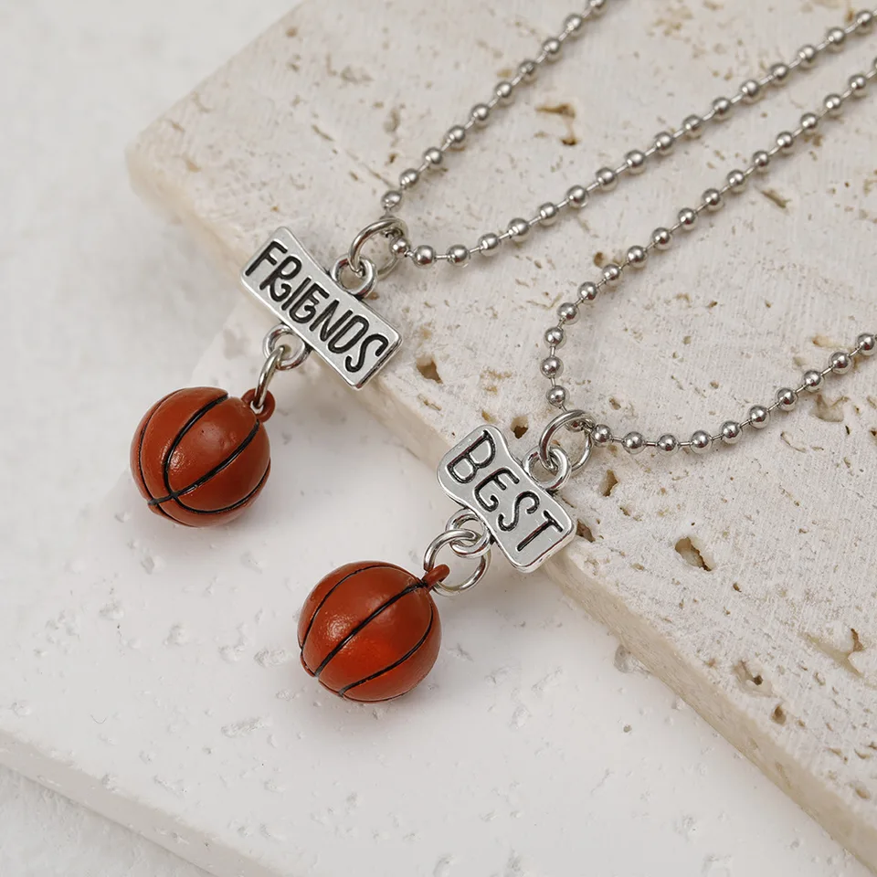 BEST FRIENDS 2/3/6/7 Pendants Necklace Set BFF Friendship Hearts Animals Foods