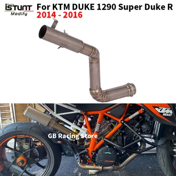 Slip For KTM 1290 SuperDuke R 2014 2015 2016 Motorcycle Exhaust Modified Titanium alloy Mid Link Pipe Connection 60mm Muffler