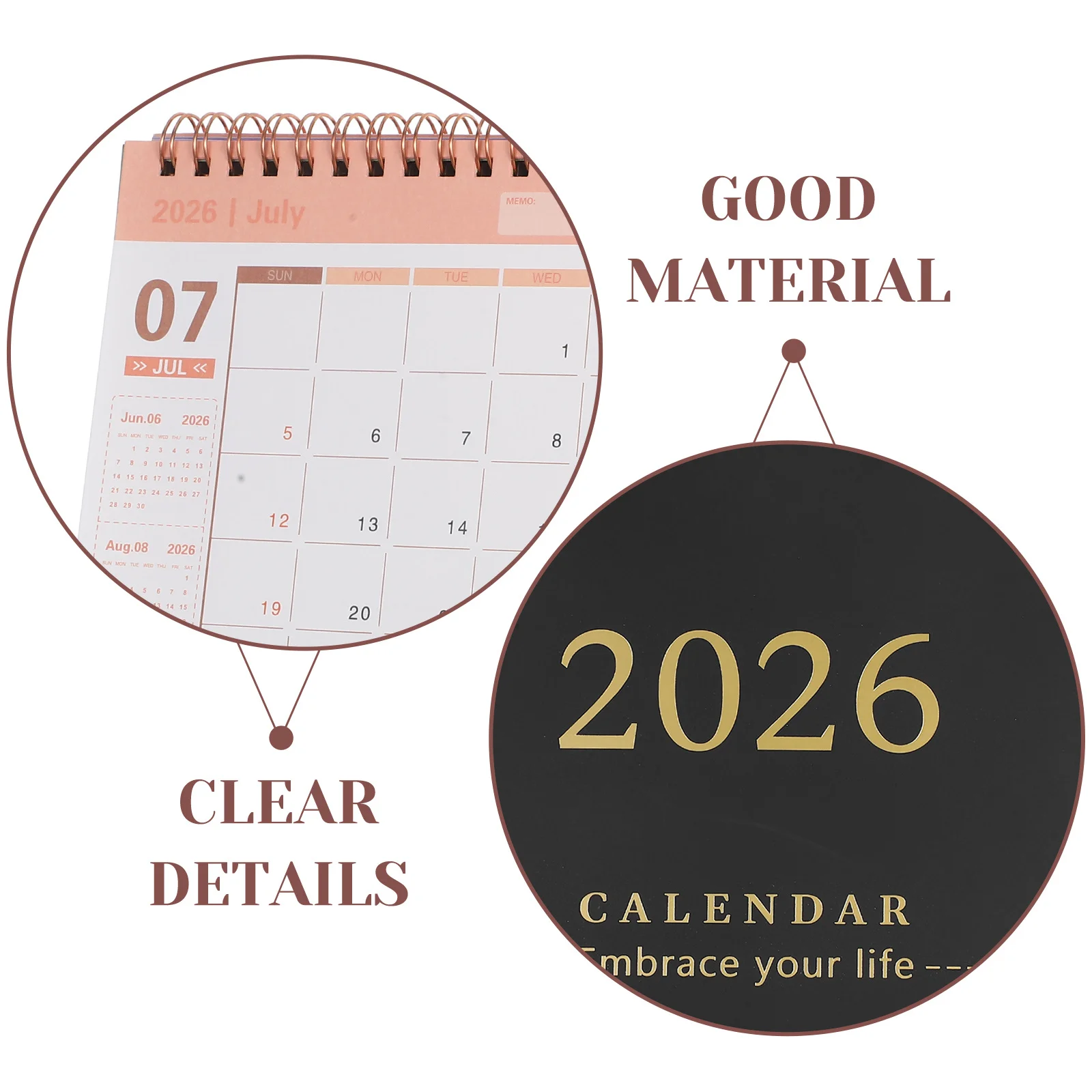 Small Desk Calendar 2025-2026 Calendars Pocket Planner Desktop Pad Mini Notepad  Desk Calendar 2026  Schedule Calendar 