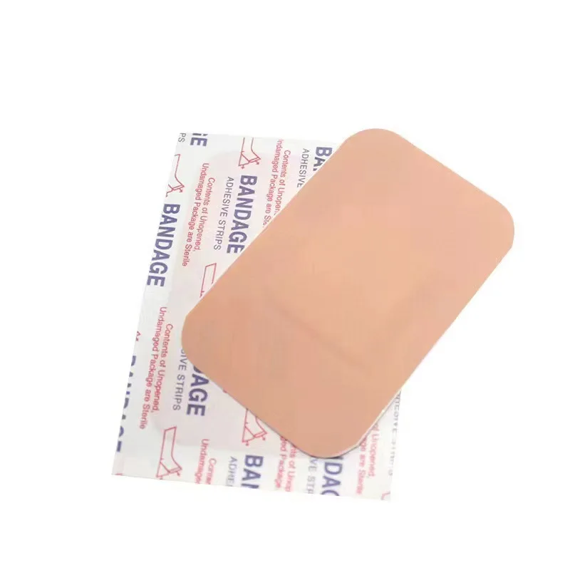 50pcs/set Large Band Aid Skin Wound Dressing Patch Square Shaped Plasters Breathable Woundplast Adhesive Bandages Tape 2
