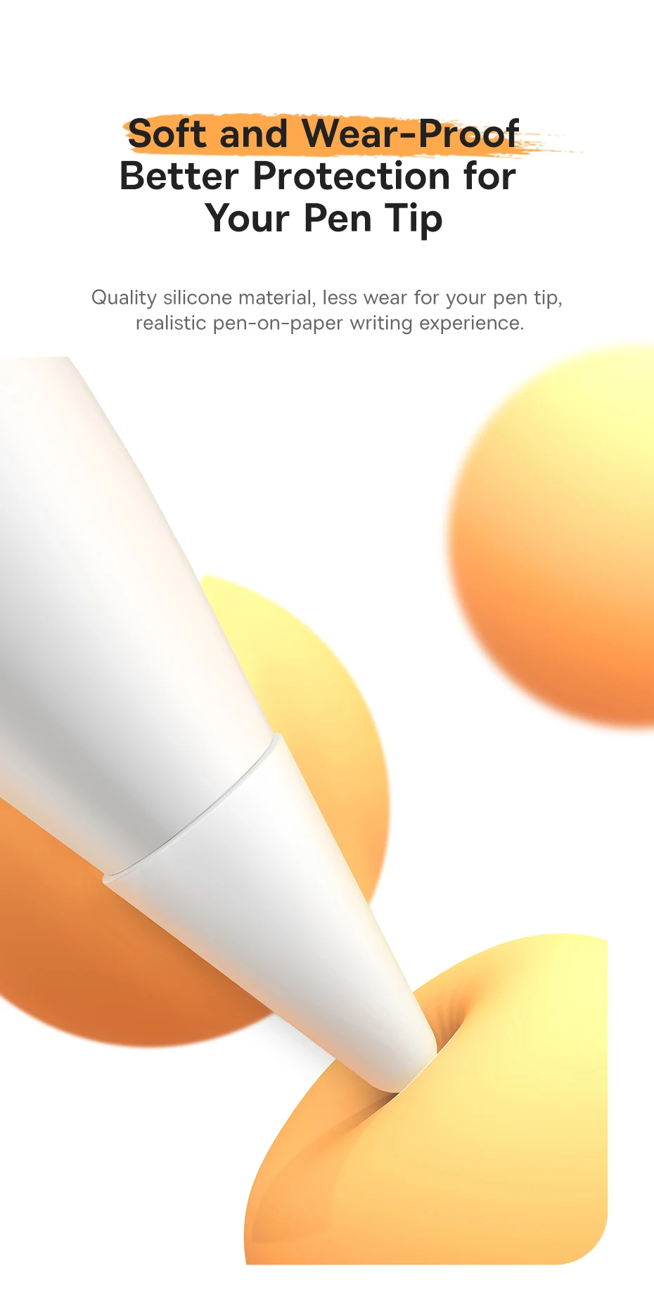 Baseus Smooth Writing Series Stylus Pen Tip Silicone Cover 12 pics description image 4