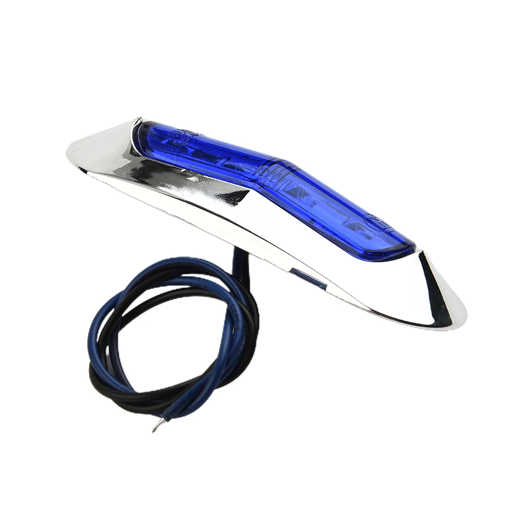 

2 Pairs Truck Marine Boat 4 LED Blue Courtesy Lights Cabin Deck Walkway Stair Lamp Waterproof Blue Lamps
