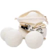 E2 6PCS Wool Laundry Balls Dryer Reusable Natural Fabric Softener Wool Dryer for Speeding Up Dry Time Washing Balls Accessories 5