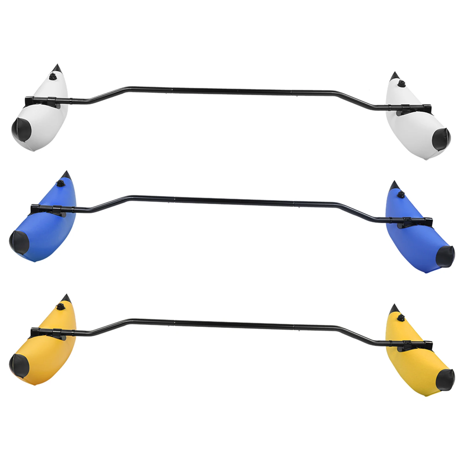 Kit stabilizzatore per kayak Stabilizzatore per kayak gonfiabile Kit stabilizzatore per canoa in PVC Accessorio per barca di bilanciamento galleggiante Accessorio per barca per canoa - immagine 3