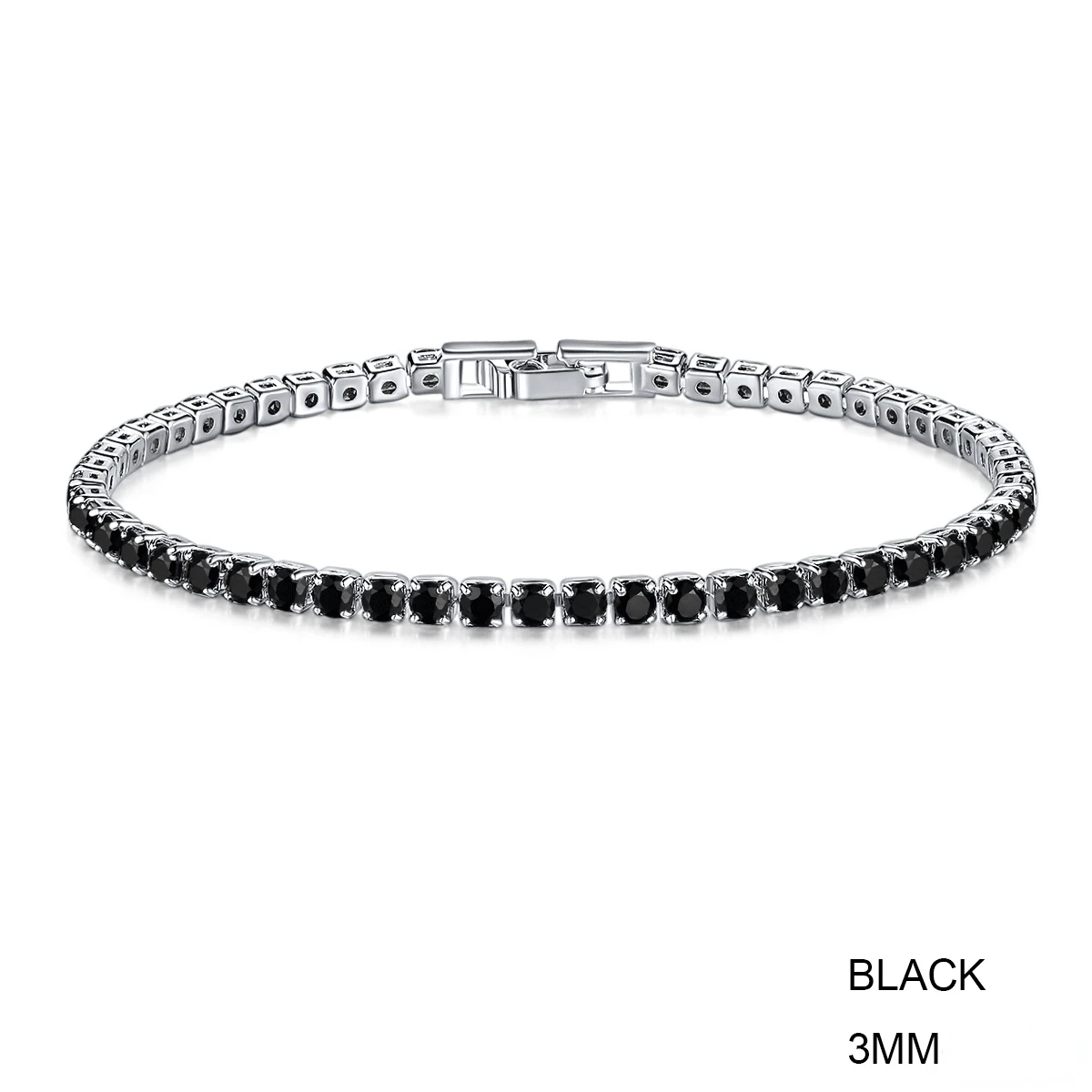 Elegant Multi-Color Rose Gold Tennis Bracelet Bangle for Women - Wedding Fashion Jewelry Party Gift