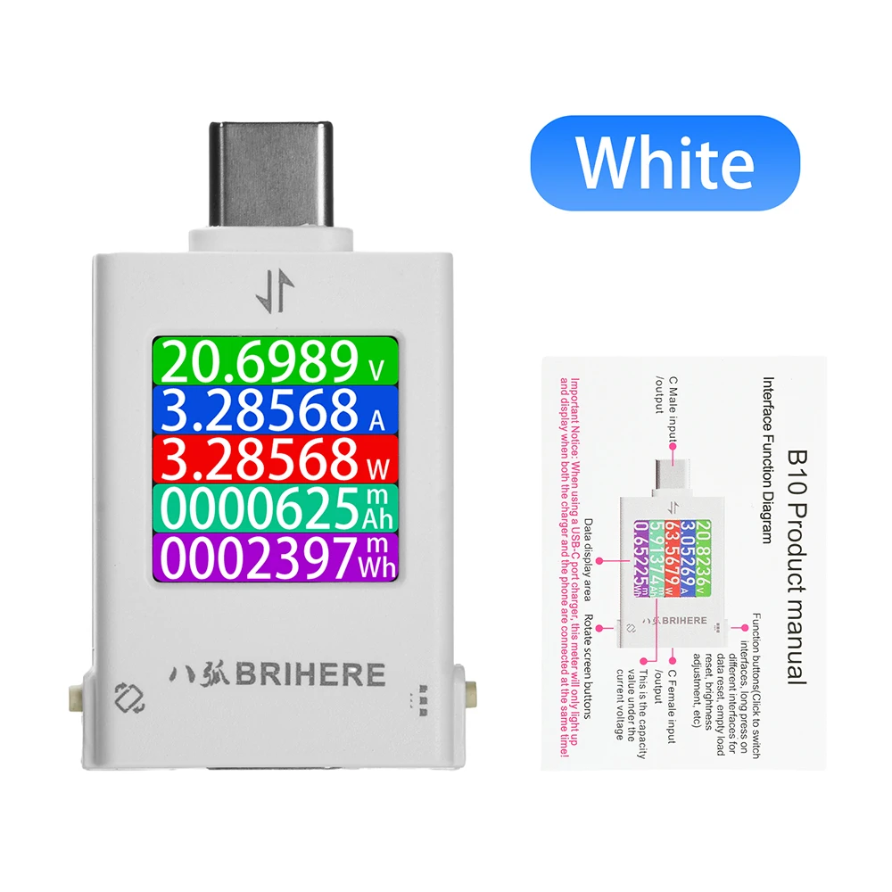 Color Screen USB Power Tester for Fast Charging Devices