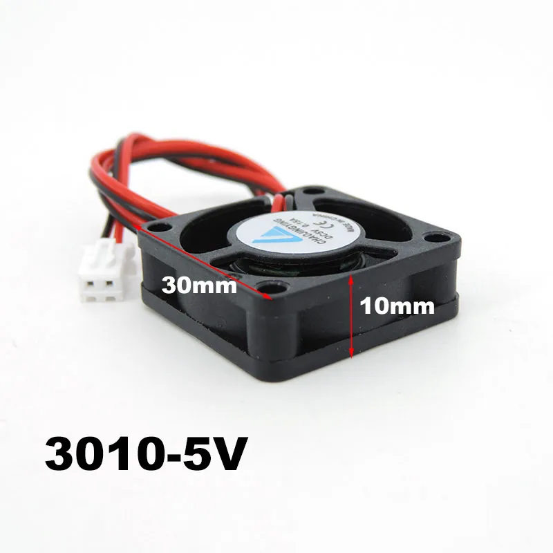 DC 5V 12V 24V 3010 Fan Cooling Brushless Mini Fan 30*30*10MM Cable 17CM 2Pin Radiator Black cooling fan gaming cooling fan industrial cooling fan 3d printer fan For 3D Printer Parts Reprap e1