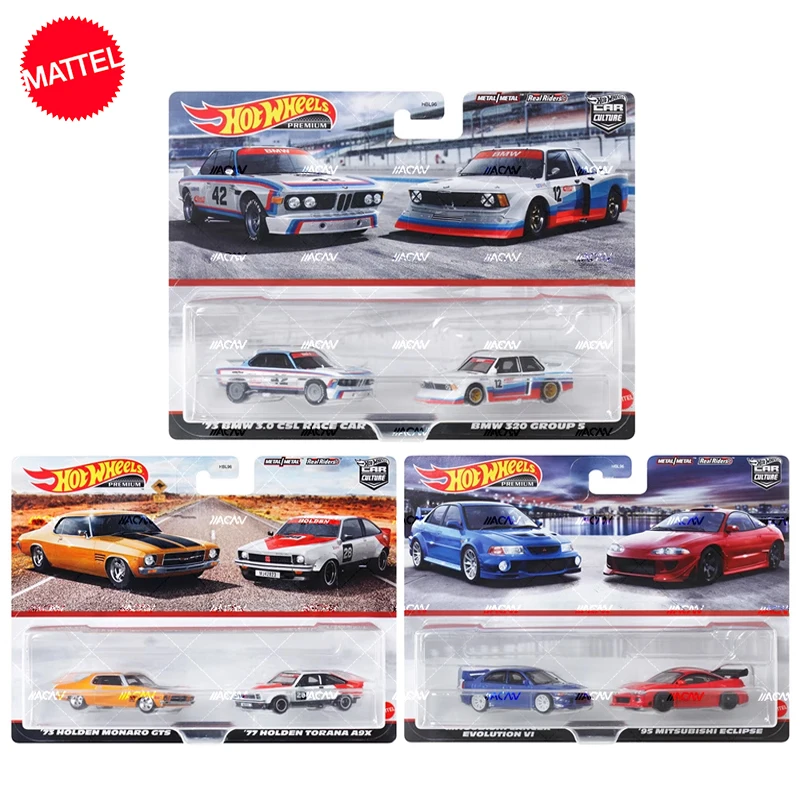 

Original Hot Wheels Premium Car Culture Kids Toys for Boys 1/64 Diecast Holden Monaro BMW 320 Mitsubishi Eclipse Collector Gift