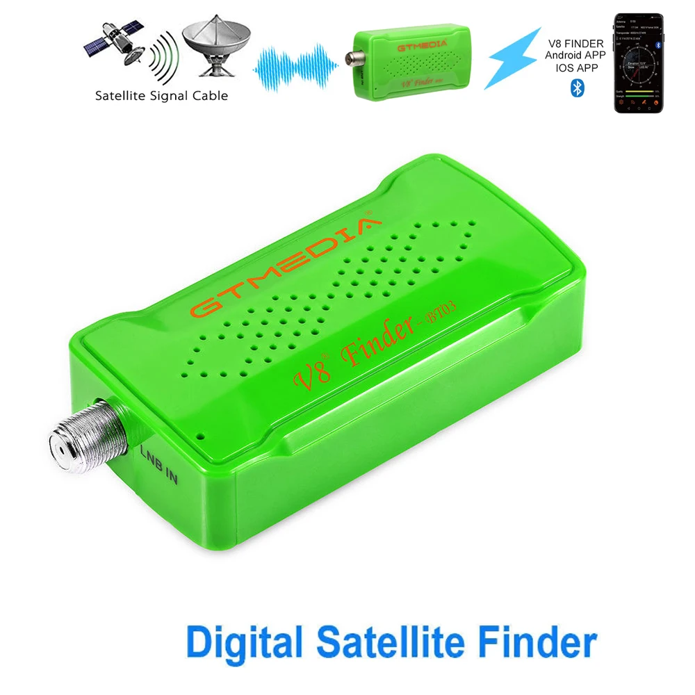 V8 SAT Finder BT03 Mini Satfinder Bluetooth DVB S / S2 Digital Signal Satellite Receiver TVDvb Dvb-s2 Multi digital tv decoder