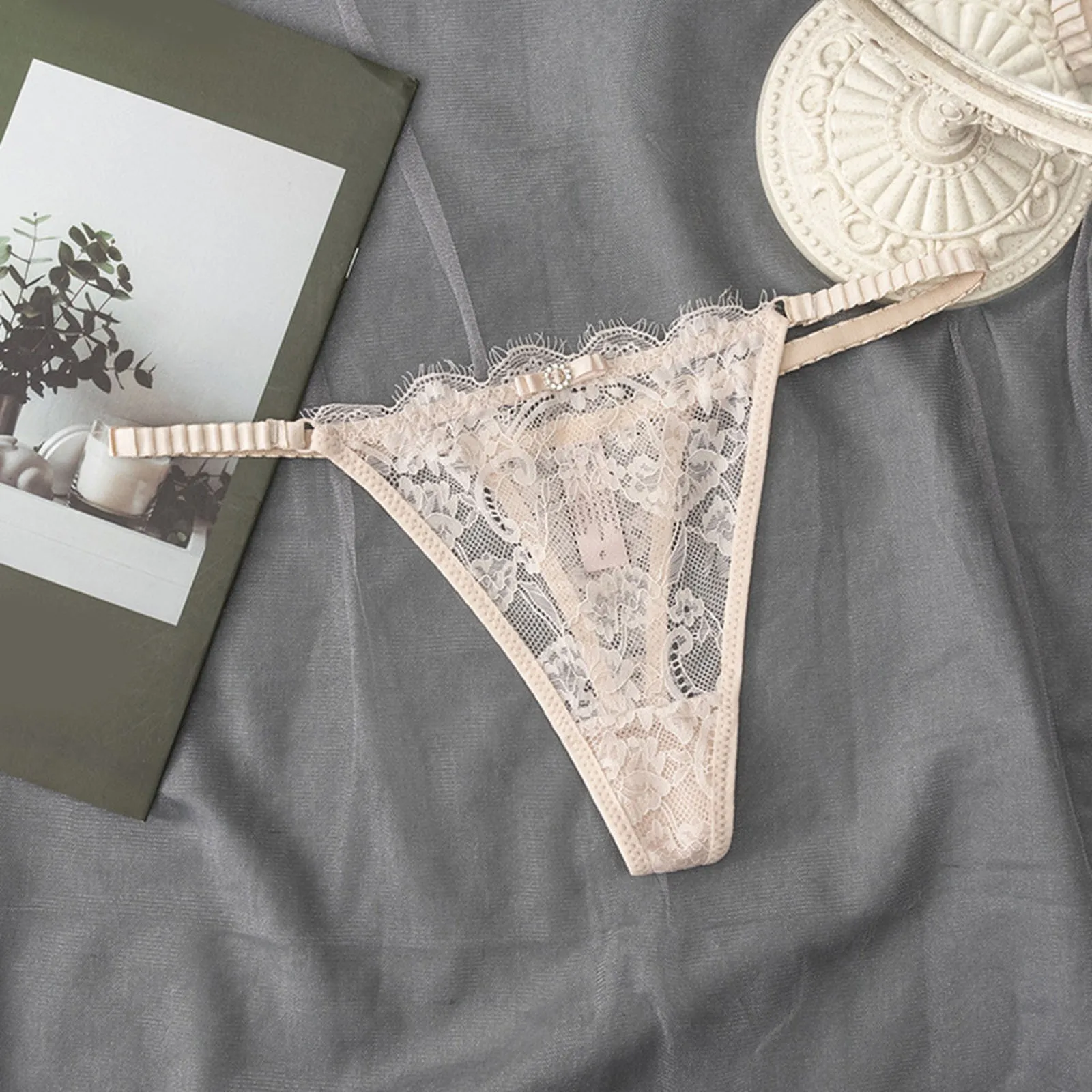 Panties Women Plus Size Panties For Women Sexy Women'S Sexy Lace Up Cut Out Thong Breathable Underwear Ropa De Mujer