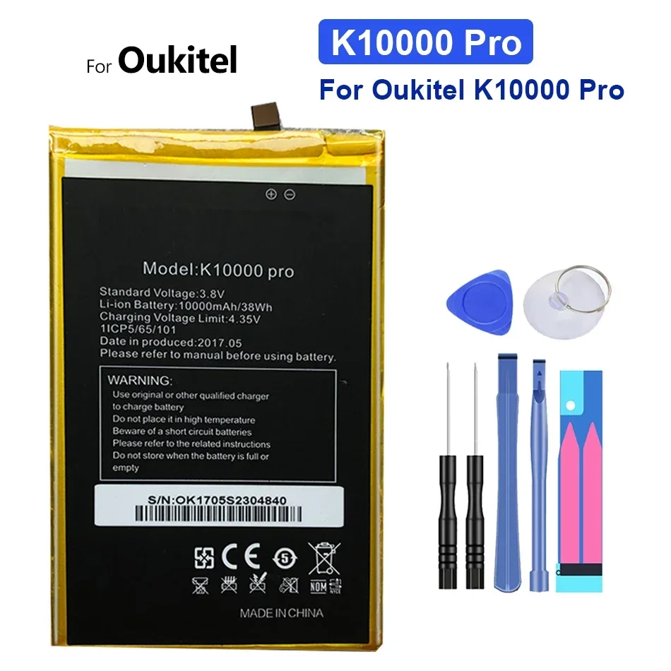 

10000mAh Replacement High Quality Mobile Phone Battery For Oukitel K10000 Pro K10000Pro Rechargeable Smartphon Batteries