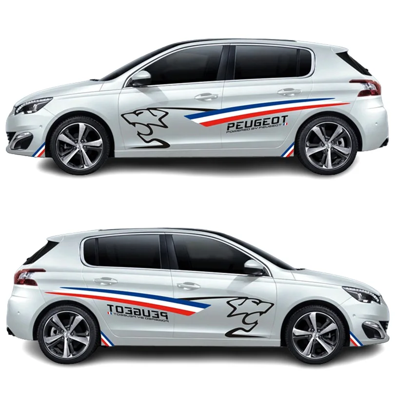 

Sport Racing Styling Body Violent Lion Graphics Vinyl Stickers Wrap Overlay Decal Accessories for Peugeot 208 308 308S 408 508