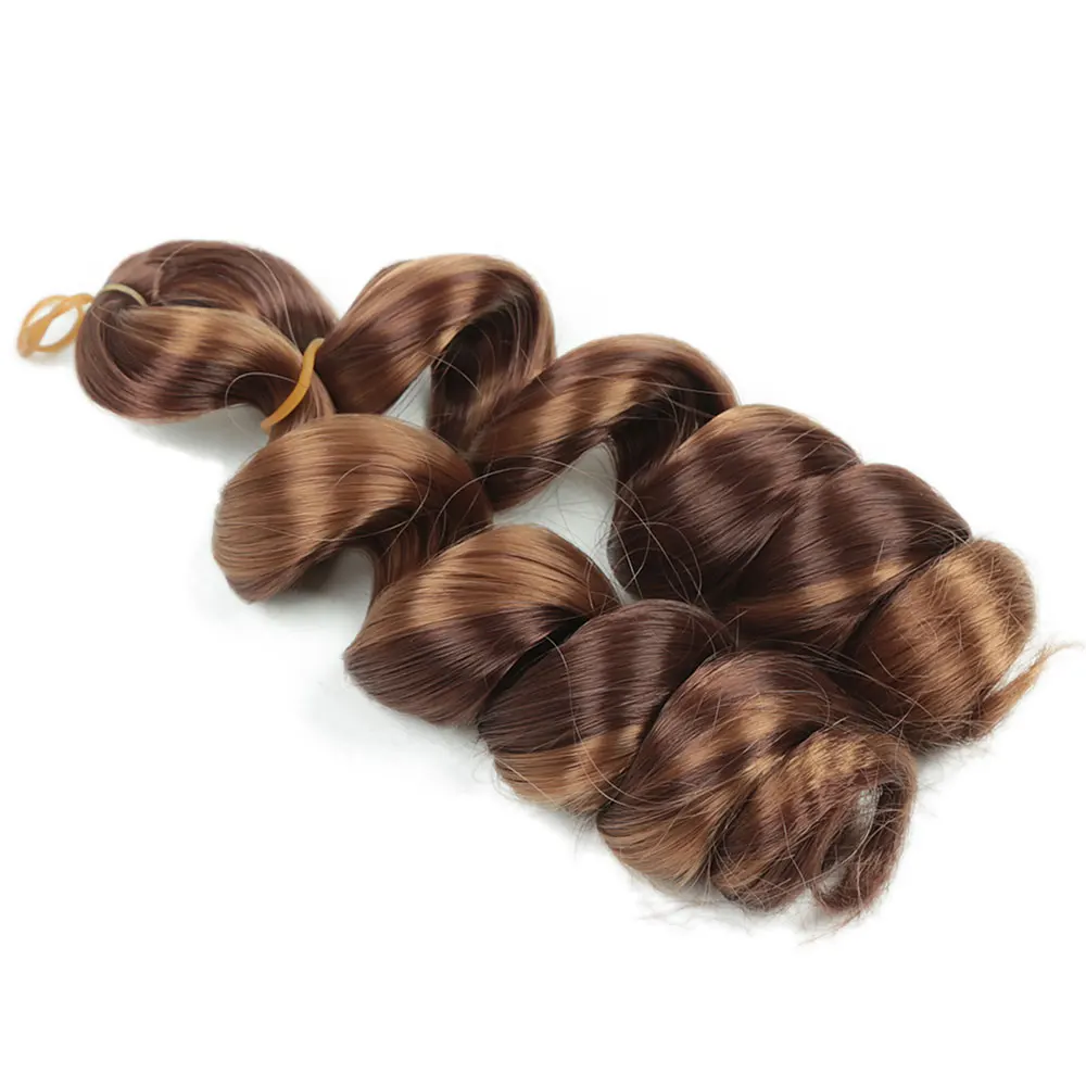 12 Inch French Curls Pre Stretched Braiding Hair Extensions Synthetic Hair Loose Deep Wave Crochet Braids for Women 2