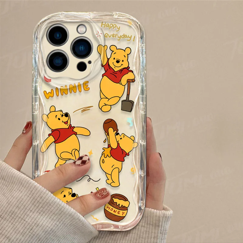 thumbnail image 1 of Disney-funda de silicona suave para iPhone, carcasa transparente de Winnie The Pooh 3D Wave para iPhone 15, 14, 13, 12, 11 Pro Max, X, XR, XS, 8, 7, 6, 6S Plus, SE 2020, 1 of 5