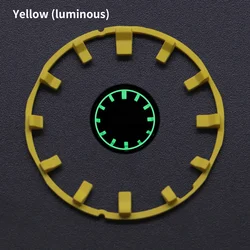 Luminous Dial DIY Bracket Watch Scale Ring for Custom Watch Modifications (Yellow Luminous)