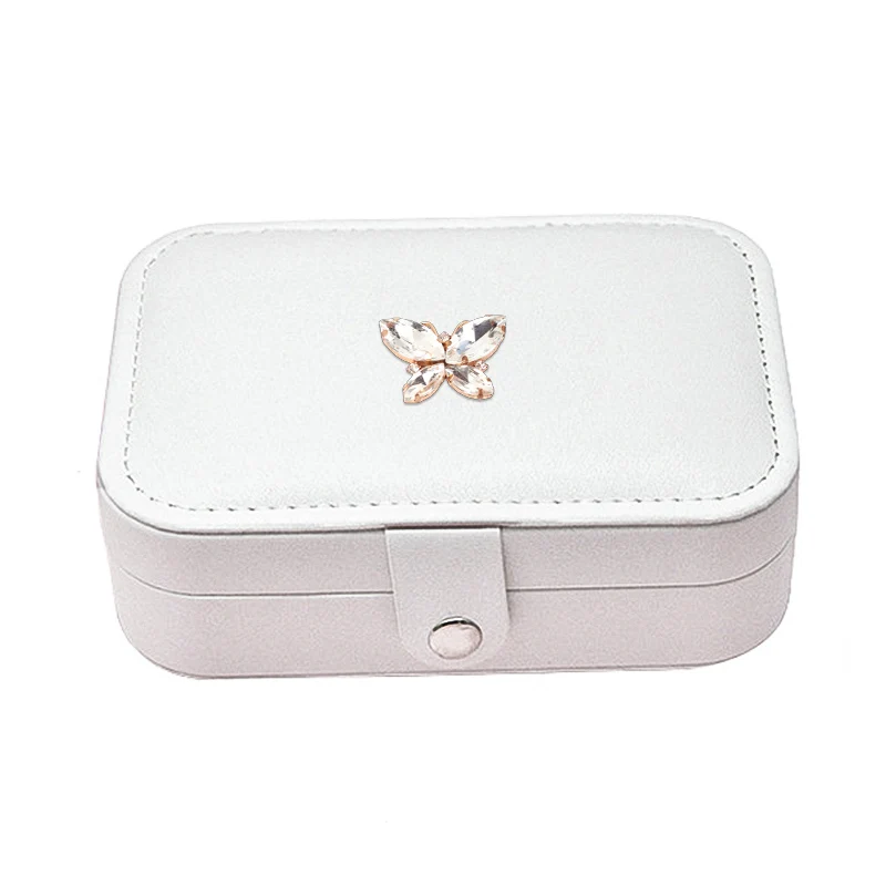 Women's PU Leather Jewelry Organizer Display Travel Jewelry Case Boxes Luxury Girls Storage Jewelry Box Holder Gifts New Arrival