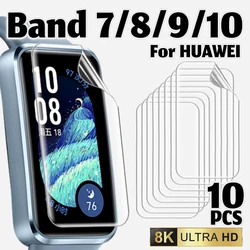 Hydrogel Film Screen Protector - HD Soft Protective Cover (1/5/10 Pack) for 10Pcs (For Huawei Band 9)