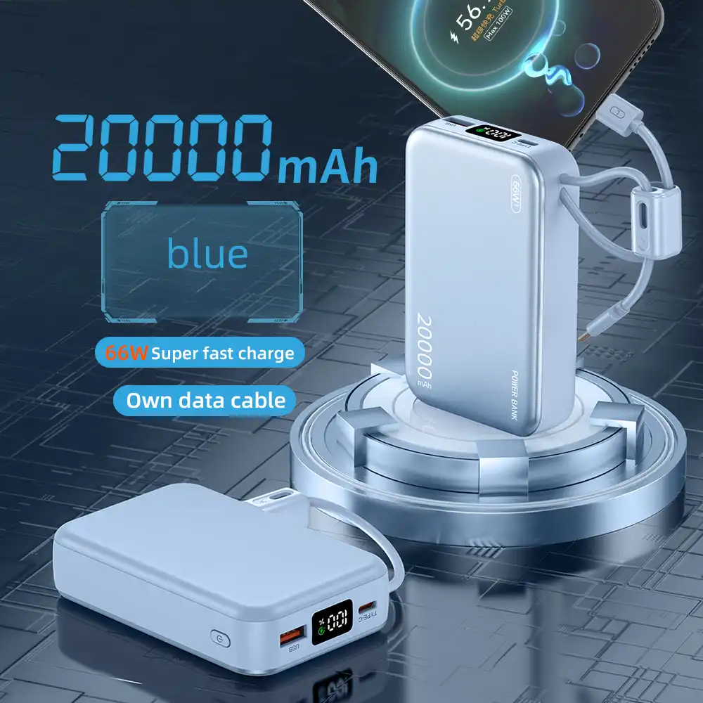 Kiki Shoot 20000mAh Power Bank 66W Fast Charge Powerbank CCC