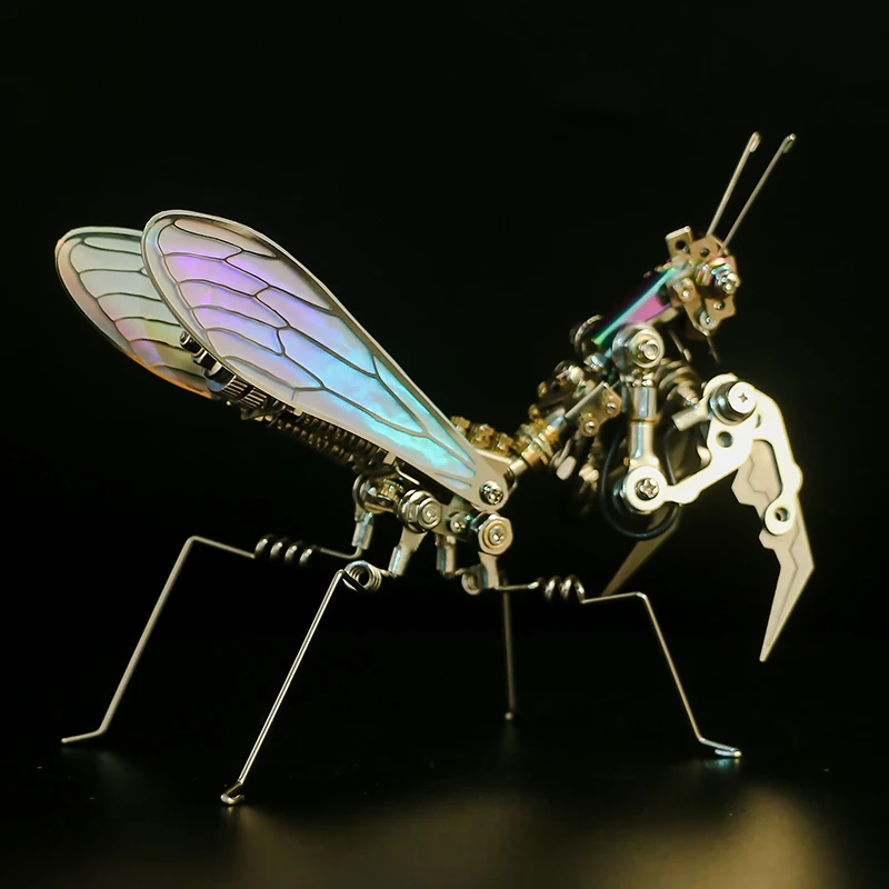 Mechanical Insect Model Mantis scorpion prayer Prayer Worm Insects Model Kit 3D Puzzle Kit Diy Assembly Toy for Kids Adult