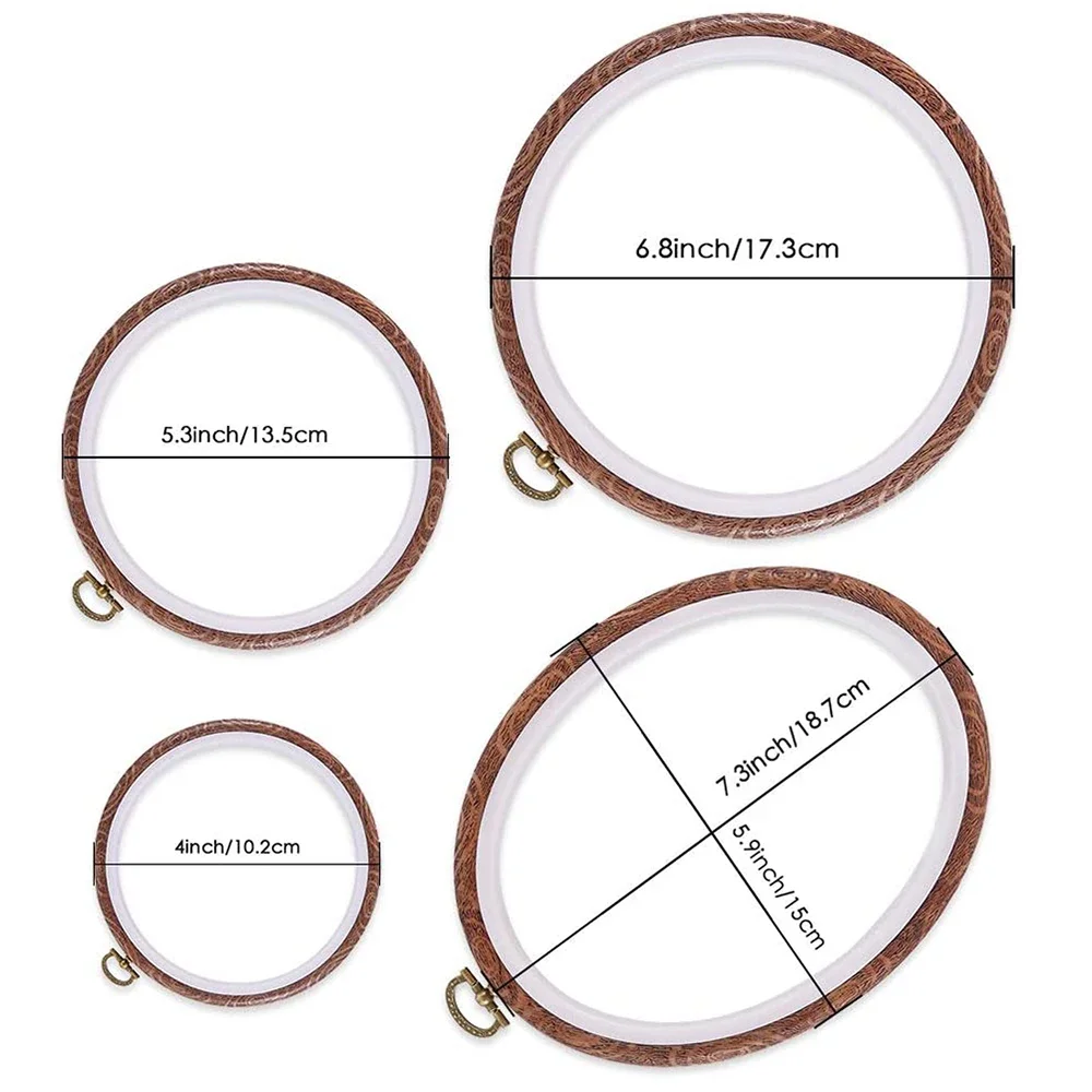 15 Pcs 3 Inch Round Embroidery Hoops Circle Rubber Hoops Ring Cross Stitch  for Art Craft Sewing Hanging Decoration - AliExpress