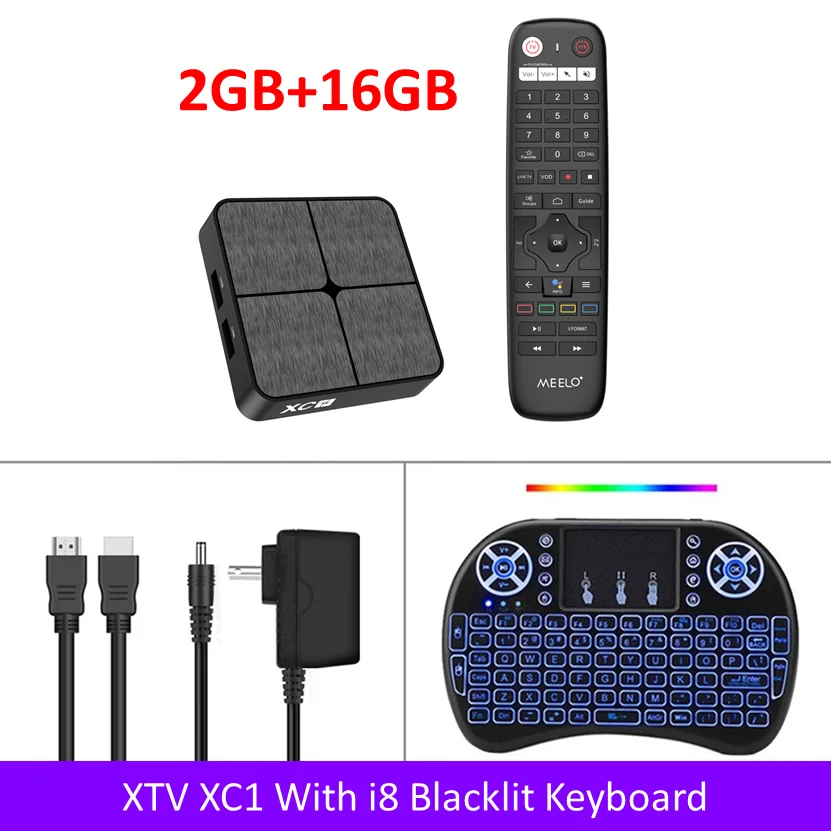 Mini TV box XC1 2GB 16GB Daul WIFI Support BT Xtream UI With Mytv