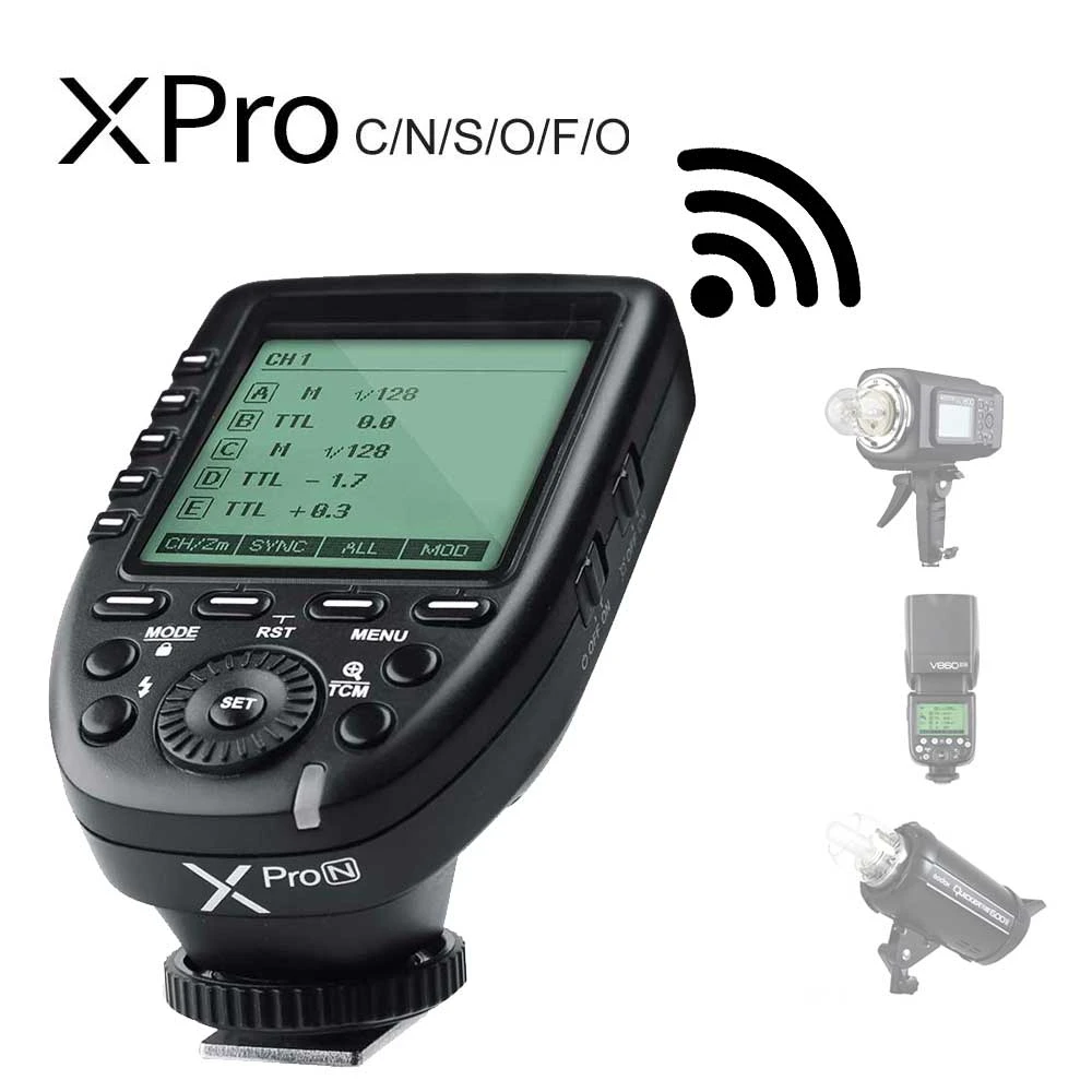 Godox Xpro C Xpro N Xpro S Xpro F Xpro O Xpro P TTL Wireless Flash