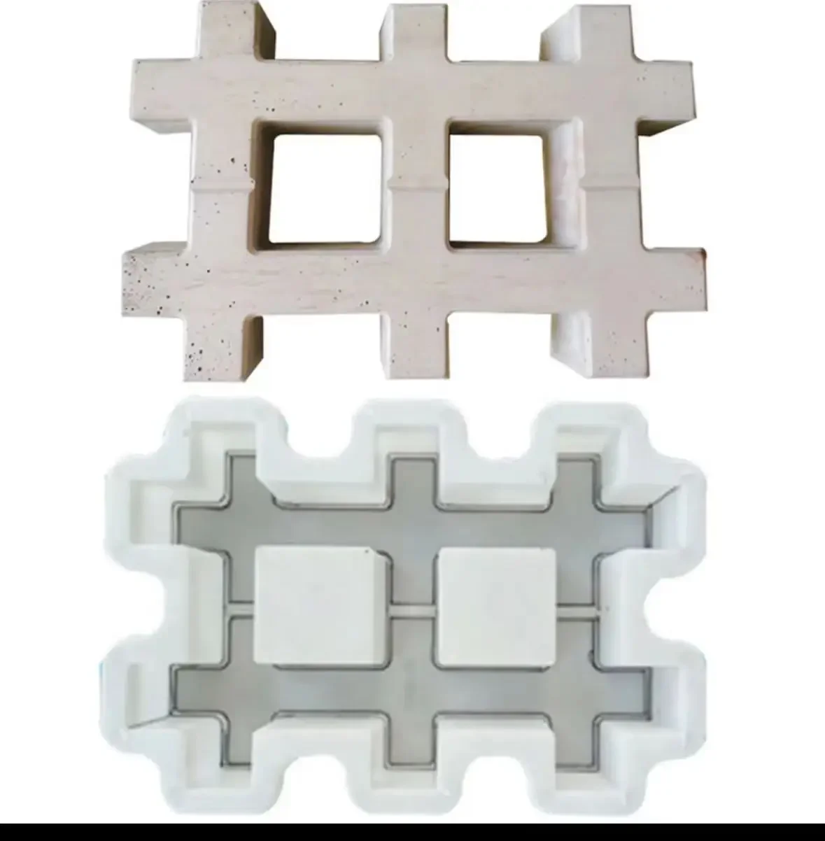Plastic Mold Pavement Color Brick Permeable Brick Cross Shaped Parking Space Lawn Flower Bed Mold Box