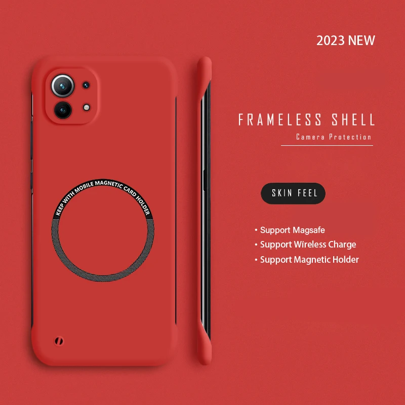 Matte Thin Frameless Magnetic Phone Case with Magsafe Compatibility