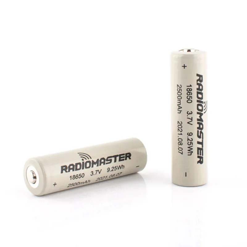 

Аккумулятор RadioMaster 18650, 2500 мАч, 3,7 в (2 шт.) для карманного радиоконтроллера TX16S / TX12