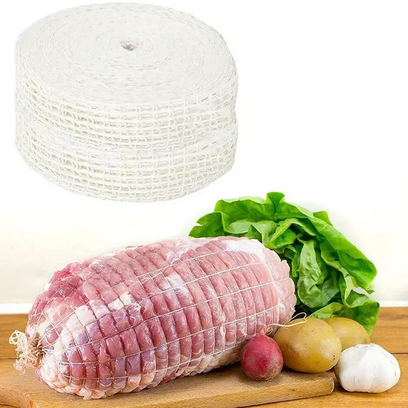 2 rotoli di rete per carne, 3 m, rete per prosciutto e macellaio
