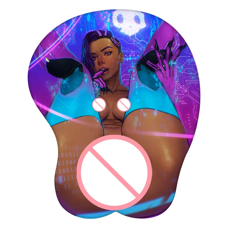 

Sombra Overwatch Anime 3D Mouse Pad Sexy Wrist Rest Desk MousePad Mat Gamer Accessory