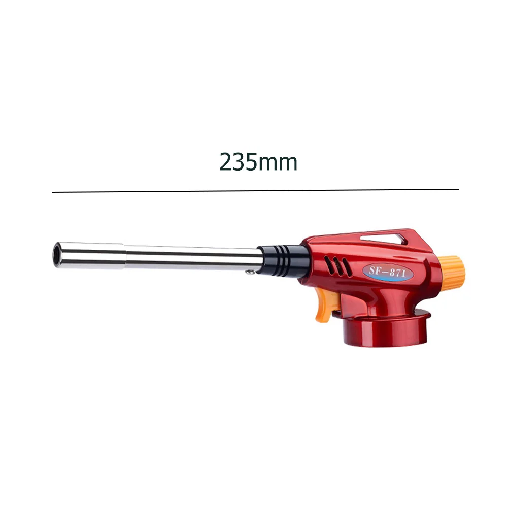 Gas Torch Welding Torch Gas Burner Butane Torch 1300 Degree Metal Flame Gun Butane Burner BBQ Kitchen Cooking Torch Flamethrower High Temperature Welding Gas Torch Lighter