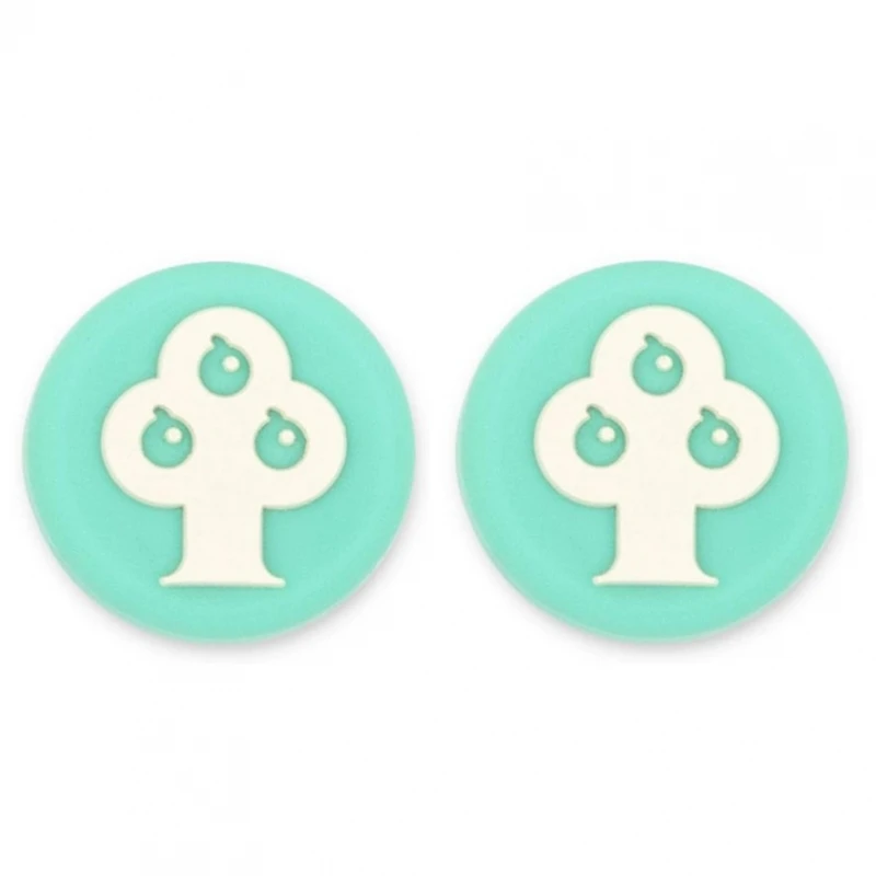 Impugnature Compatibili Per Nintendo Switch / Lite Tree Joystick Turchese In Silicone # Nintendo Switch (Hac-001, Hac-001(-01)) # Nintendo Switch Lite