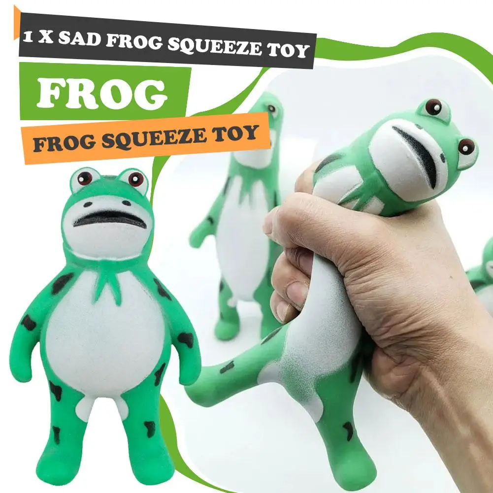 

Novelty Interesting Soft TPR Kids Gift Toy Stress Relief Squeeze Practical Jokes Toy Toy Pinch Toy Toy Anxiety Frog Squeeze F5D2