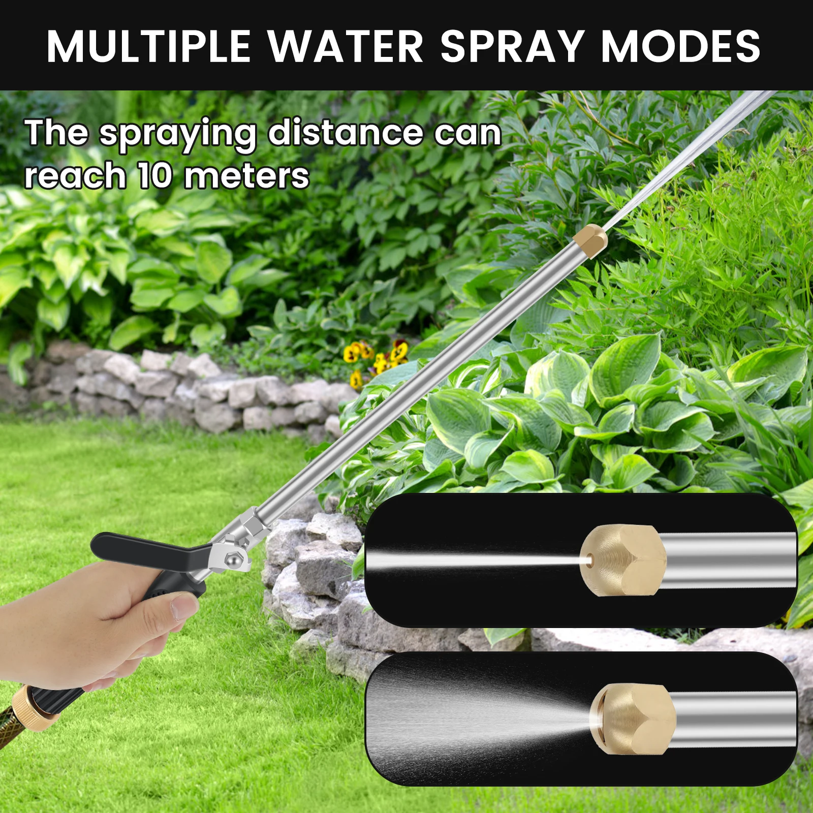 Car High Pressure Water Sprayer Washer Jet Nozzle for Garden Hose Power Washer Wand Hydro Jet High Pressure Washer Tools Car Was 4