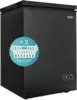 3.5 Cu.Ft Chest Freezer with Removable Basket, Small Deep Freezer Adjustable 7 Thermostat, Quiet Mini Freezer Free-Standing Top 1