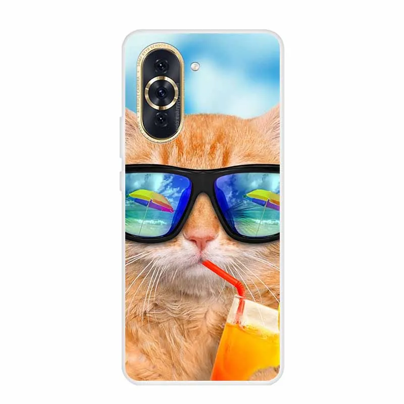 Huawei Nova 10 Pro Clear Marble Soft TPU Silicone Back Cover – Elegant Protective Case