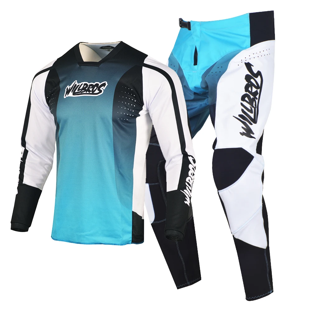 

Willbros MX Jersey Pants Combo Motocross Dirt Bike Offroad Protective Race Suit MTB BMX Enduro DH Riding Men's Women Outfit