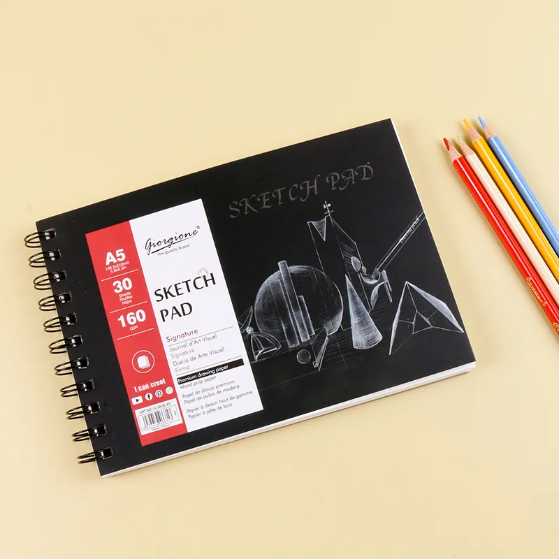 Sketchbook With Loose Leaf Blank Paper Student Painting Professional Color Lead Book sketchbook with loose leaf blank paper student painting professional color lead book