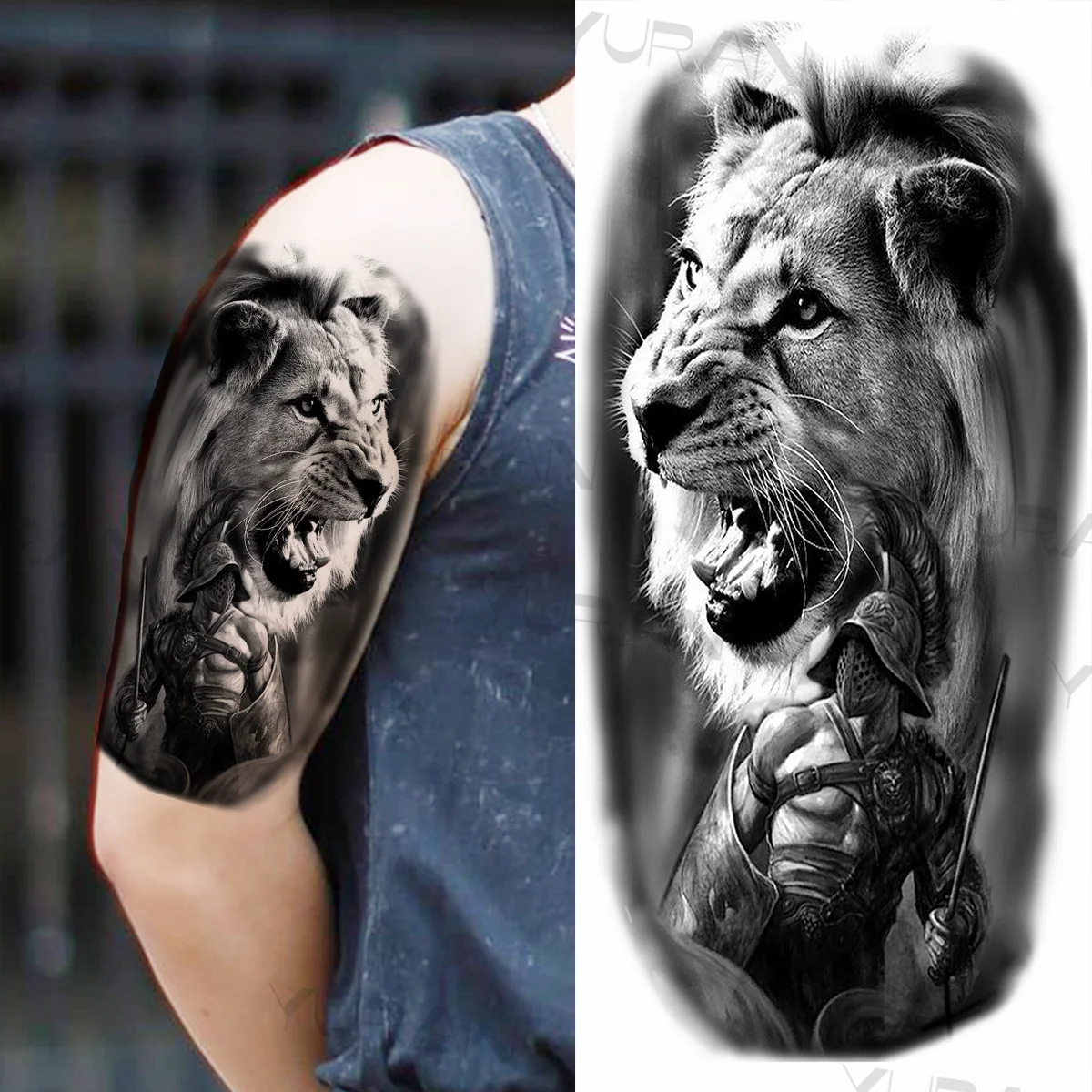 Heart Of A Lion Tattoo Chest