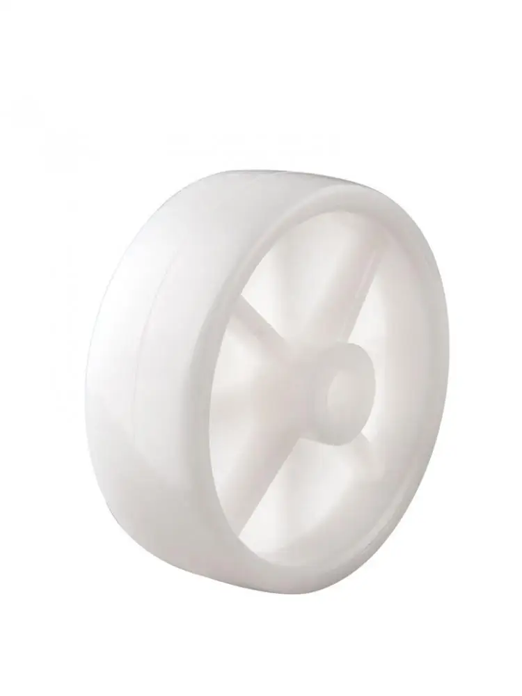 4 Pcs/Lot Casters 3 Inch White Pp Single Wheel Diameter 75mm Bearingless Nylon Agricultural Machinery