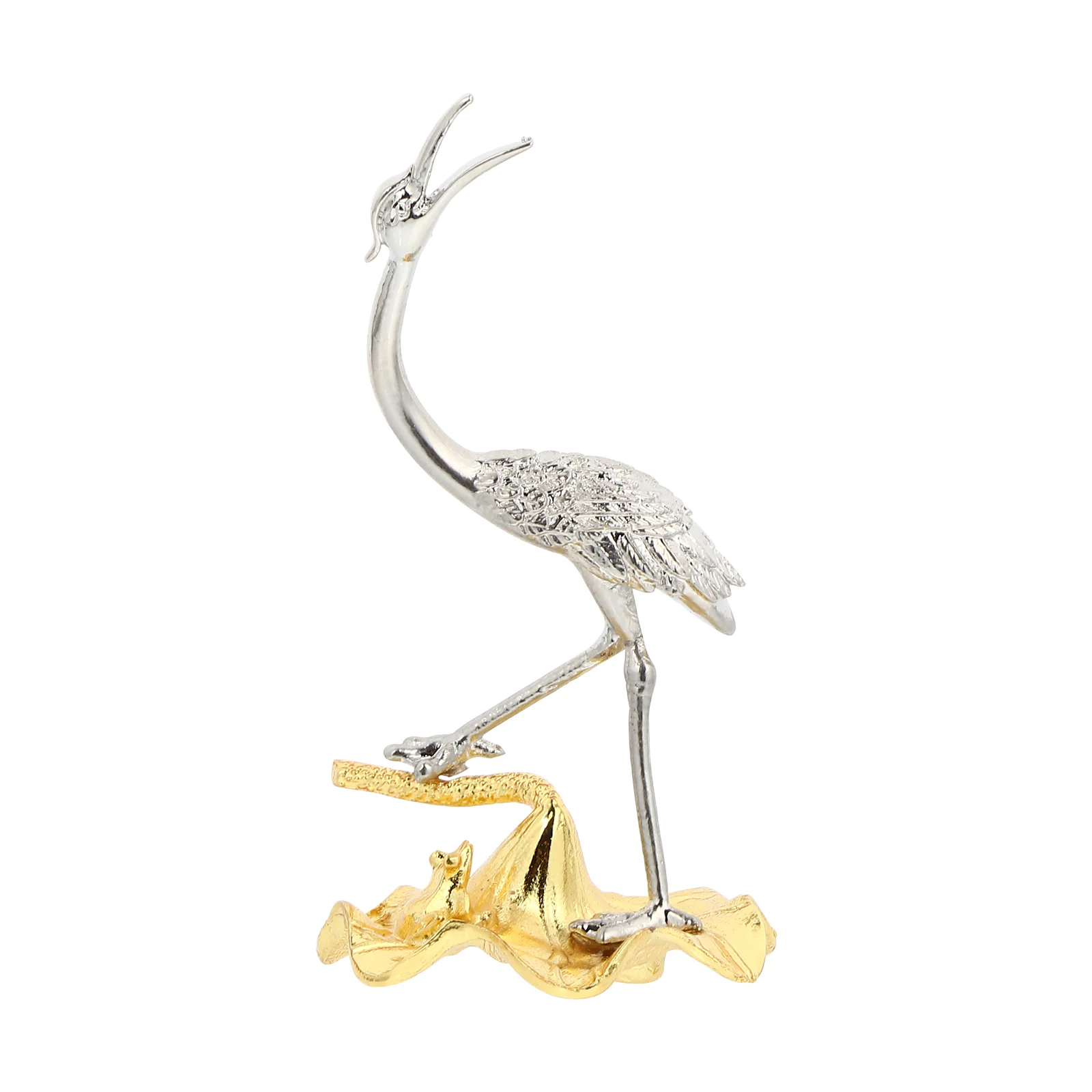 

Metal Crane Kids Outdoor Table Adorn Children Gift Kid Present Desktop Adornment Decorative Bird Mini Classical Christmas Sto