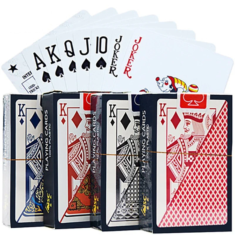 Playing Cards PVC Waterproof Plastic Crystal Game Ware Durable Supplies Creative Gift Practical Joke Party Gift playing cards plastic playing cards