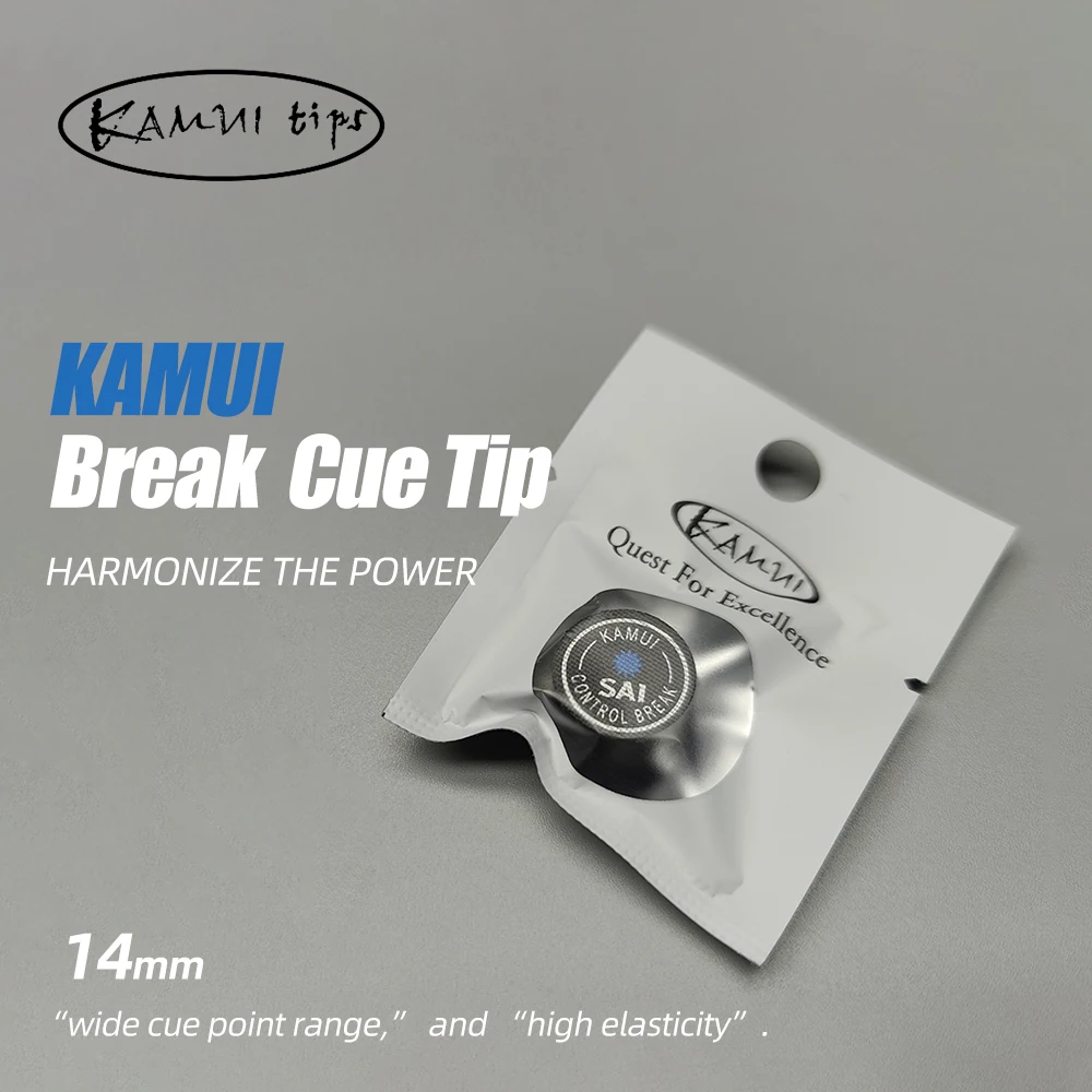 KAMUI 브레이크 팁 SAI 컨트롤 브레이크, 큐 팁 가죽 섬유, 레진 풀, 슈퍼 하드 브레이크 점프 큐 팁, 당구 액세서리, 14mm